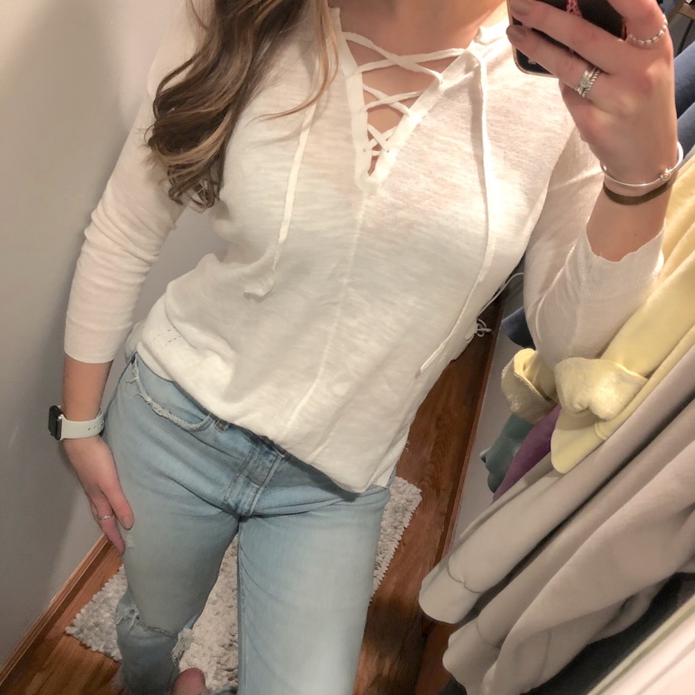White 3/4 sleeve